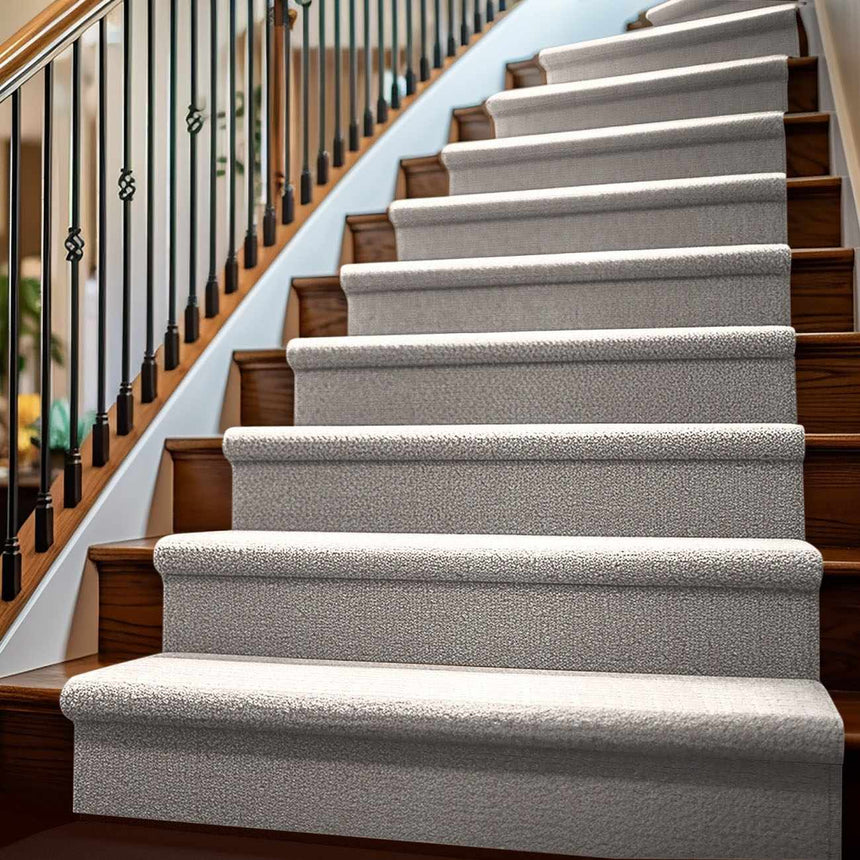 Gunther Off White Hand Loomed Cut and Sew Custom Runner Rug