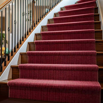 Gunther Red Hand Loomed Cut and Sew Custom Runner Rug