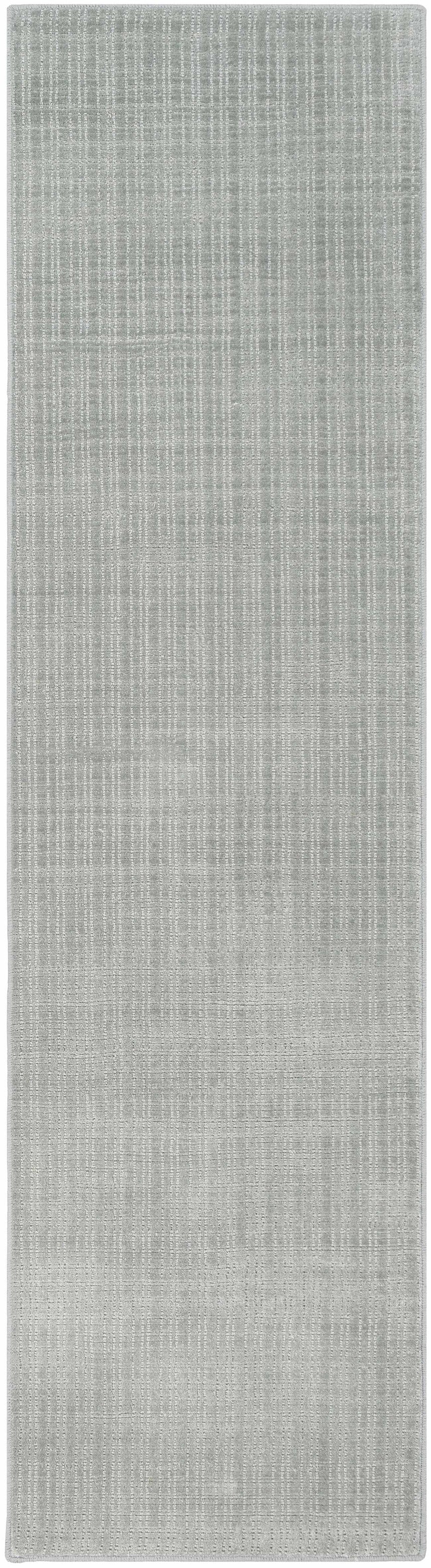 Gunther Gray Hand Loomed Cut and Sew Custom Runner Rug