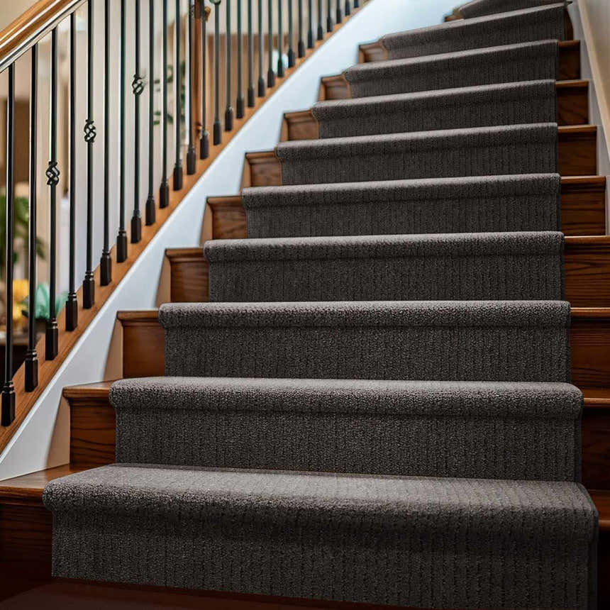 Maeve Dark Brown Cut and Sew Custom Runner Rug