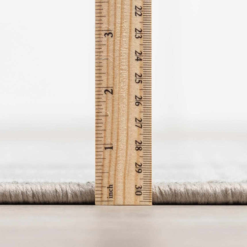 Oretha Light Gray Checkered Cut and Sew Custom Runner Rug