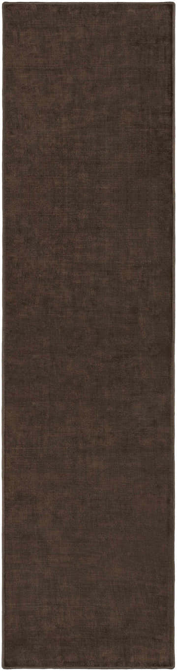 Pamela Dark Brown Hand Loomed Cut and Sew Custom Runner Rug