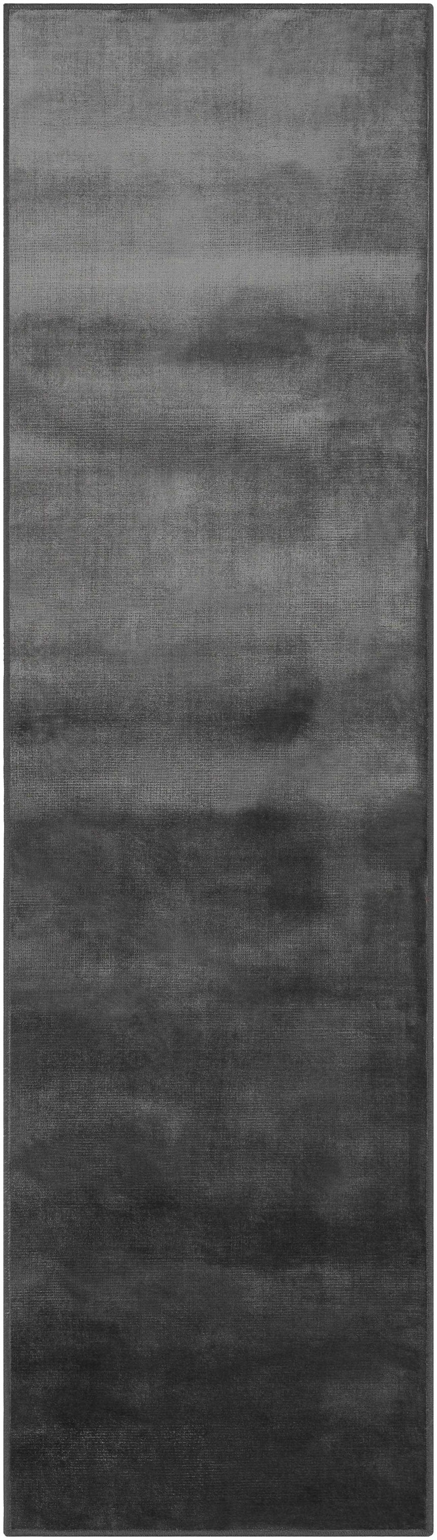 Pamela Black Hand Loomed Cut and Sew Custom Runner Rug