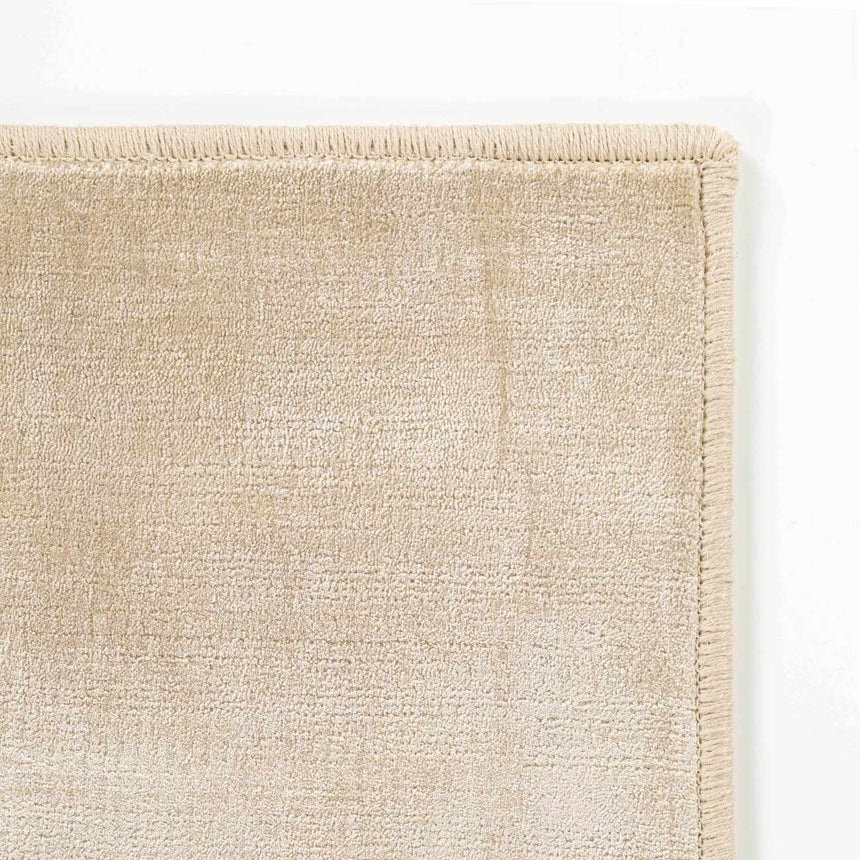 Pamela Beige Hand Loomed Cut and Sew Custom Runner Rug