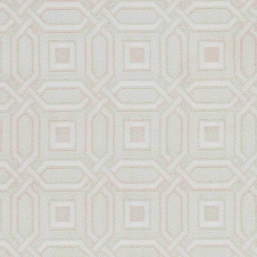 Patrick Off White Geometric Cut and Sew Custom Runner Rug