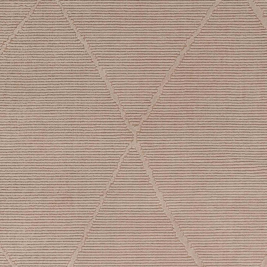 Sample Aldis Tan Plush Textured Washable Rug - Clearance