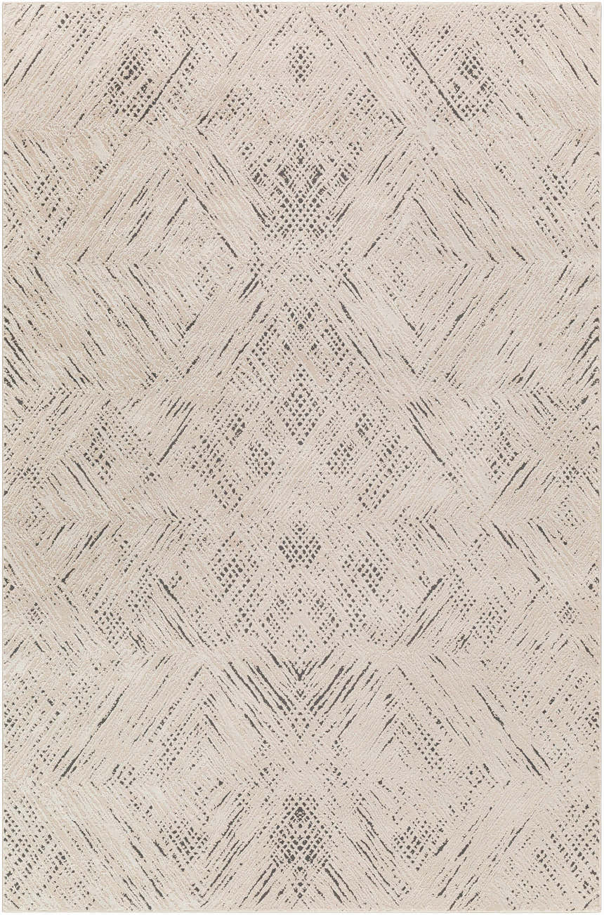 Sample Garza Diamond Textured Washable Rug