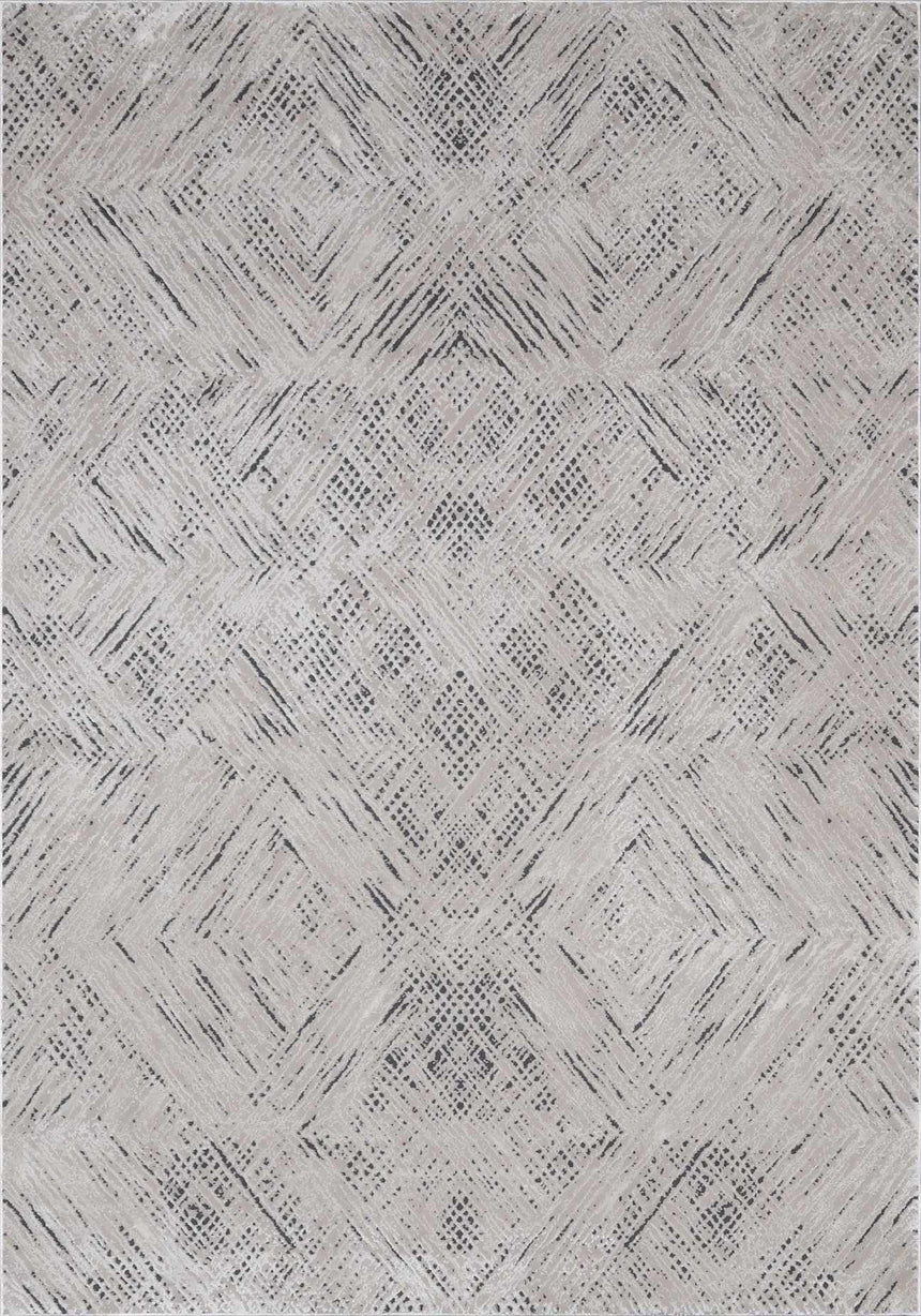 Garza Diamond Textured Washable Rug