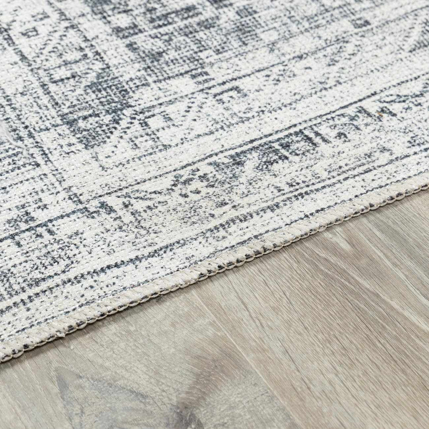 Barny Gray Blue Washable Rug