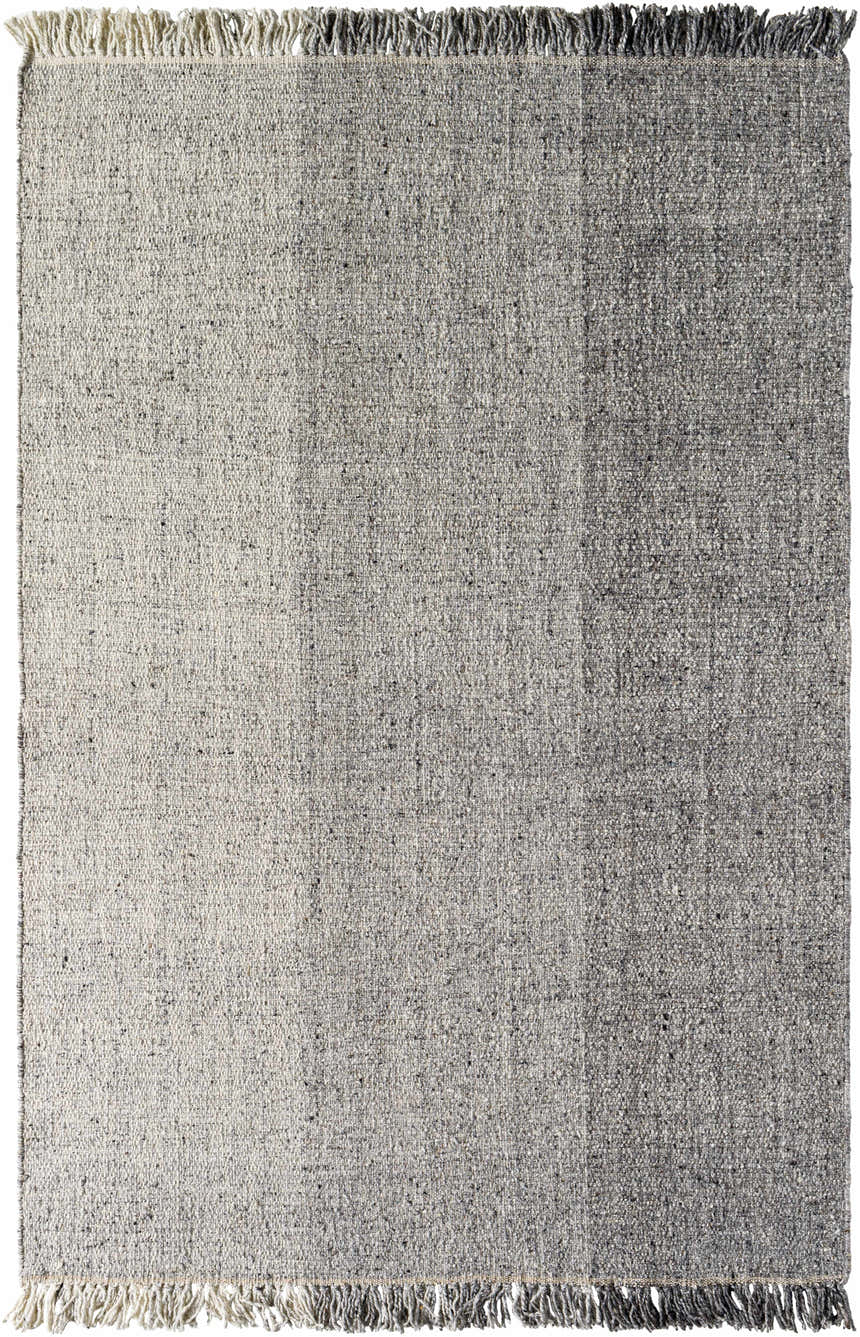 Sample Penha Gray Monochrome Wool Area Rug - Clearance