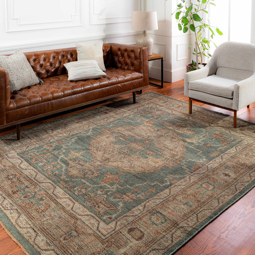 Sage Meja Premium Hand Knotted Wool Rug