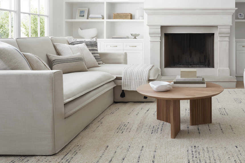 Sachsenkam Upholstery Beige Linen Sofa