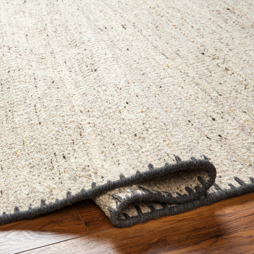 Made to Order Custom Size Ayumu Beige Hand Woven Wool Area Rug