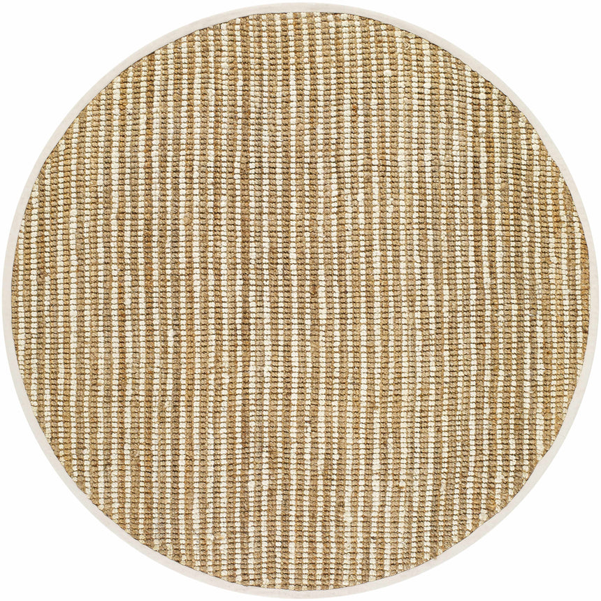 Made to Order Custom Size Ambel Tan Camel Jute Rug
