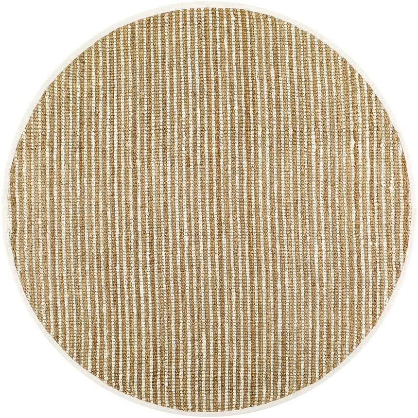 Made to Order Custom Size Ambel Tan Camel Jute Rug