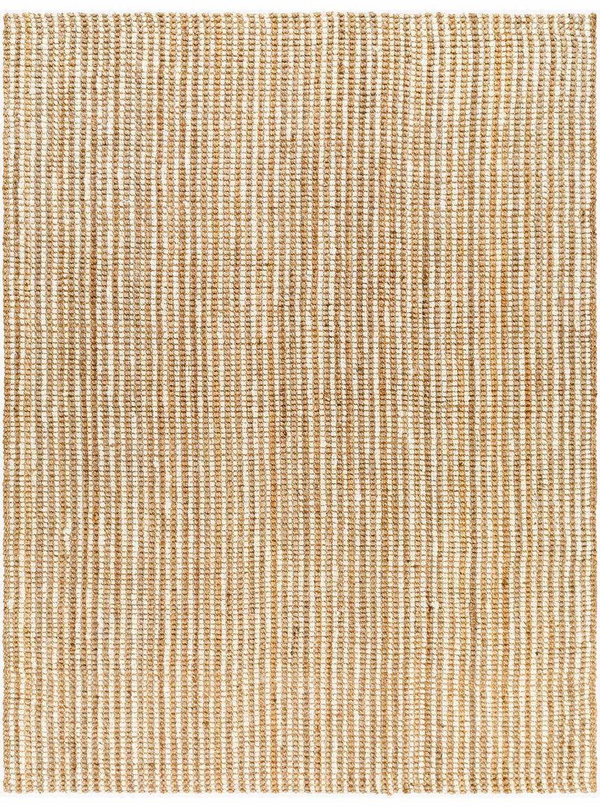 Made to Order Custom Size Ambel Tan Camel Jute Rug