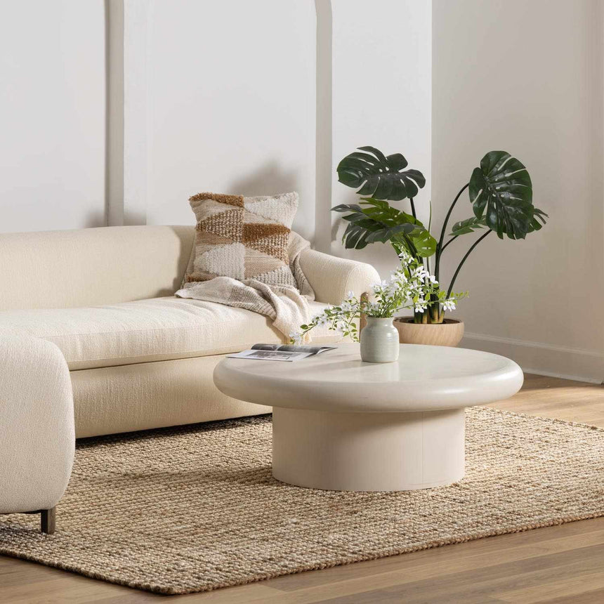 Made to Order Custom Size Ambel Tan Camel Jute Rug