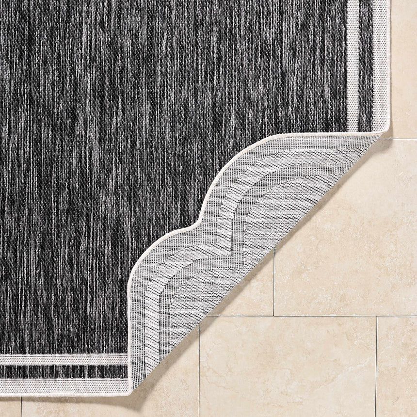 Arnola Black Outdoor Rug