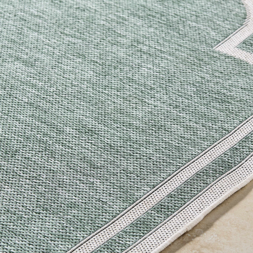 Arnola Green Outdoor Rug