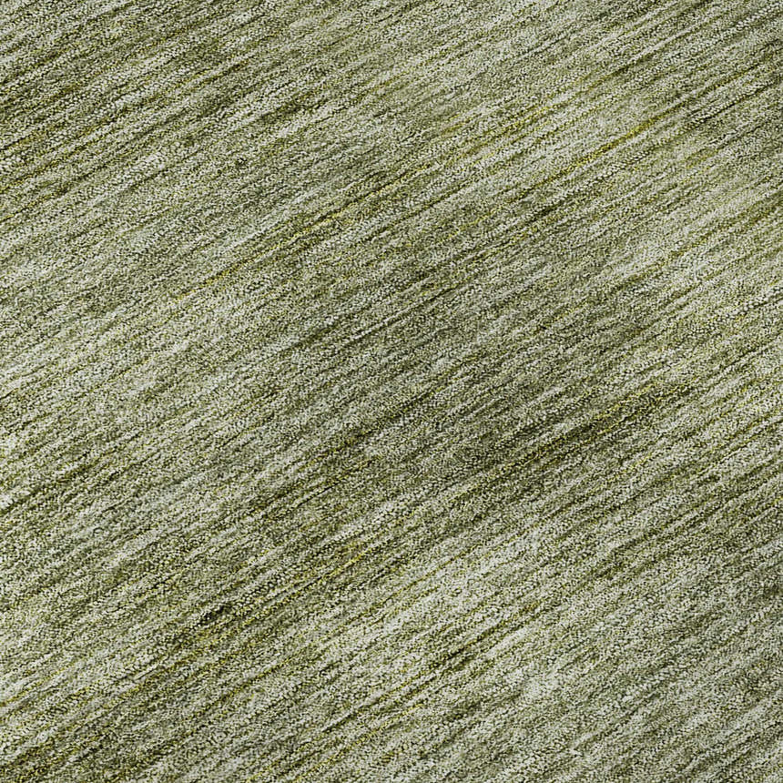 Close-up of the Dalyn Luxury Soft Essentials SE1 Aloe Washable Area Rug, showing its aloe green textured design.