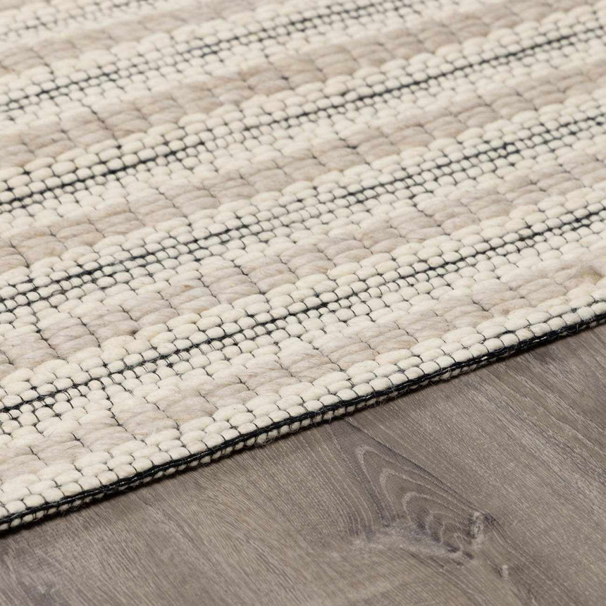 Laleh Cream & Black Area Rug - Clearance
