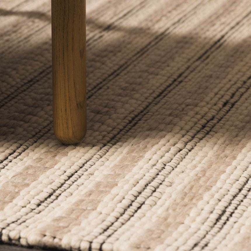 Laleh Cream & Black Area Rug - Clearance