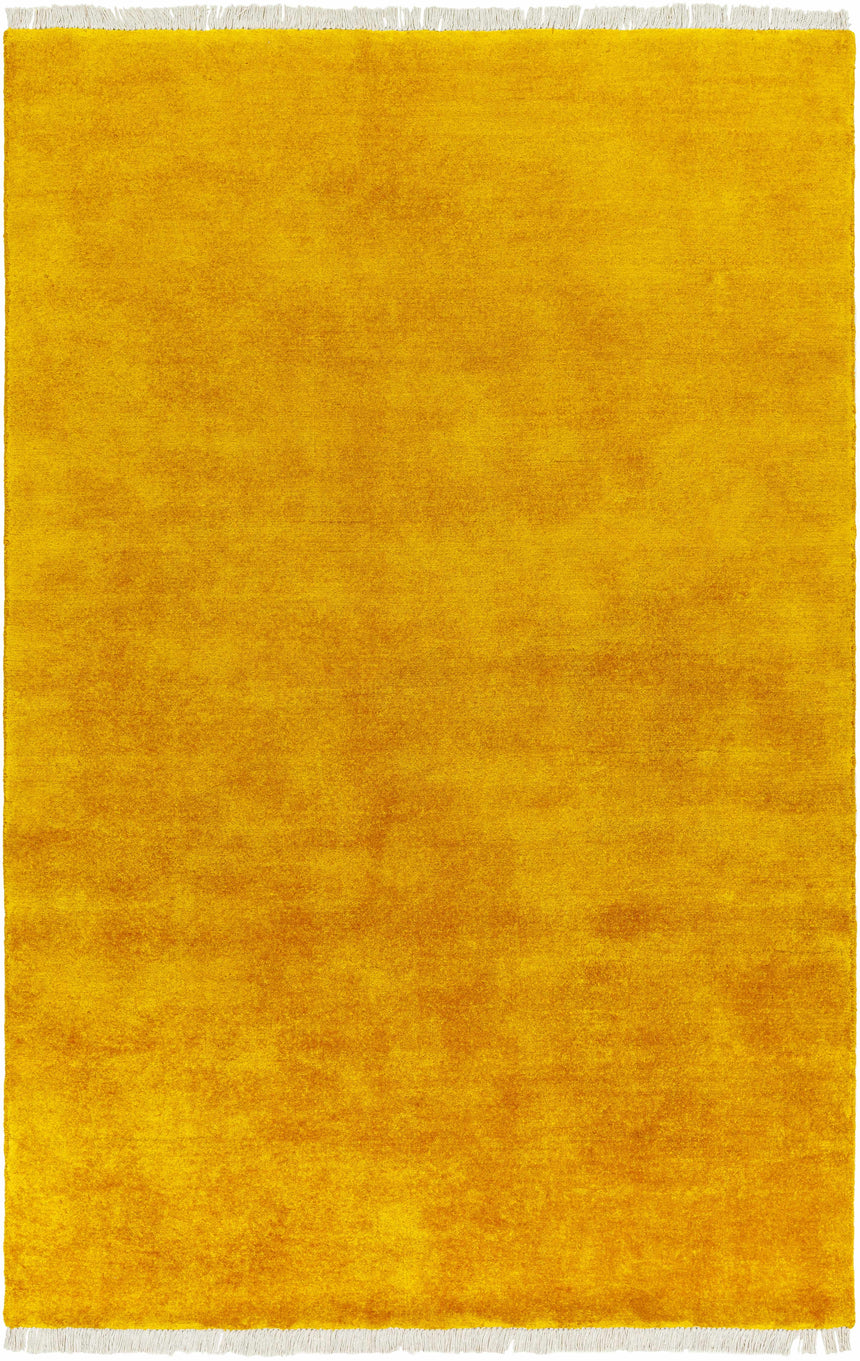 Myron Yellow Wool Area Rug