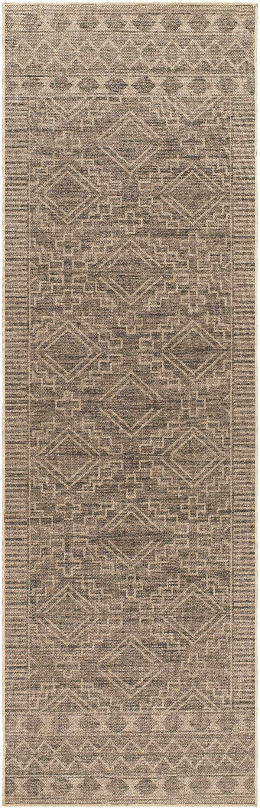 Halle Tan Washable Area Rug - Clearance