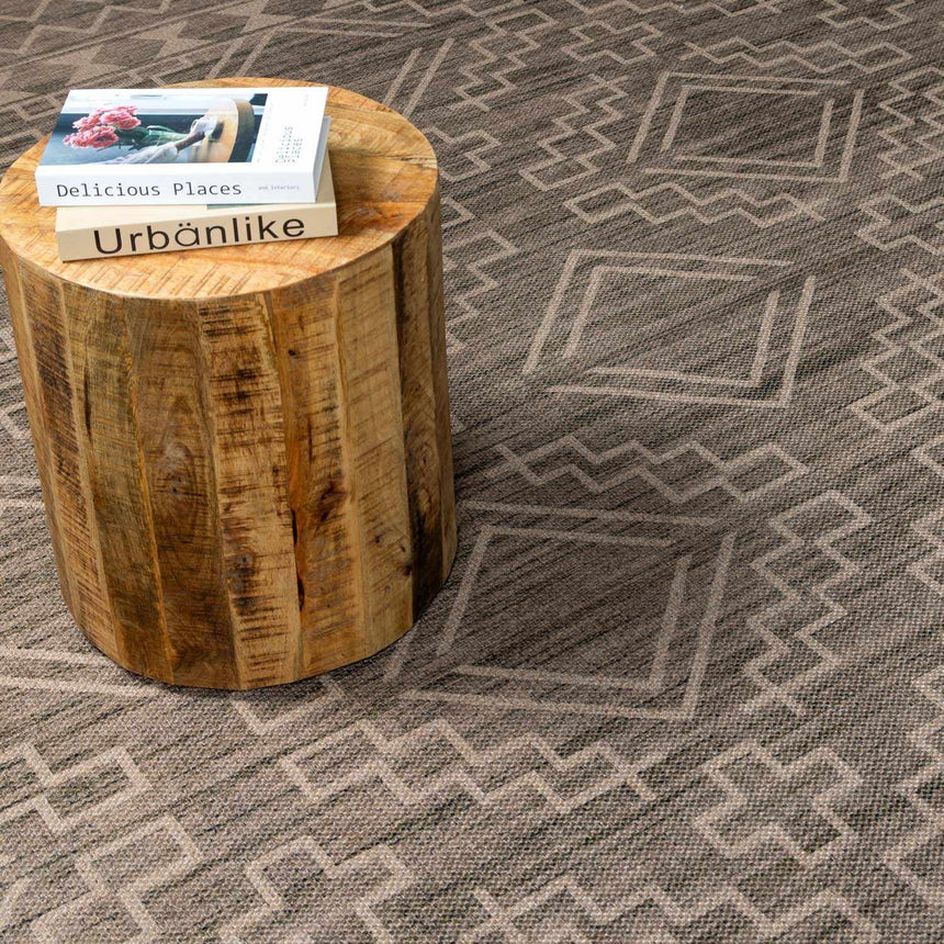 Halle Tan Washable Area Rug - Clearance