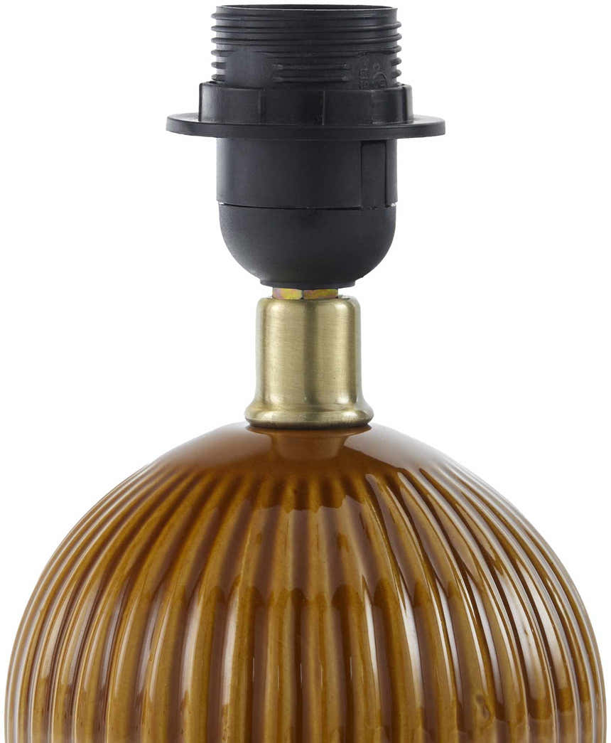 Shahrekord Dark Brown Ceramic Table Lamp