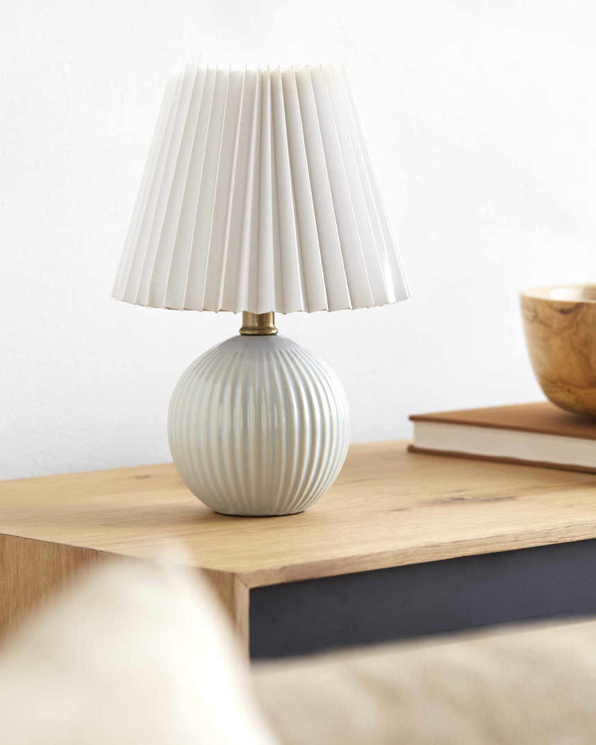 Shahrekord Gray Ceramic Table Lamp