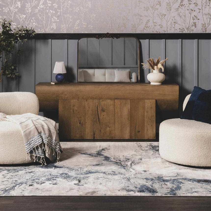 Shahrekord Blue Ceramic Table Lamp