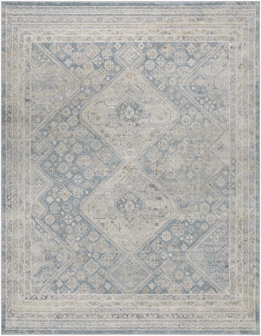 Sample Sagen Blue Medallion Area Rug - Clearance