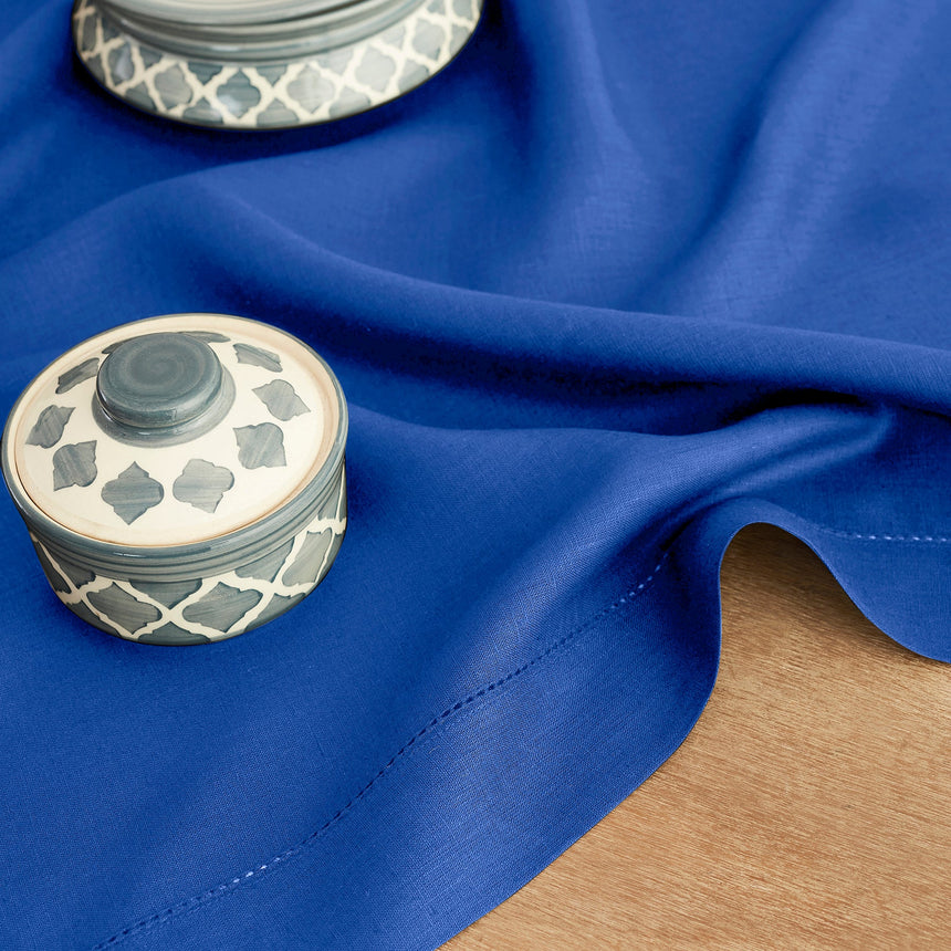 Classic Hemstitch Table Throw