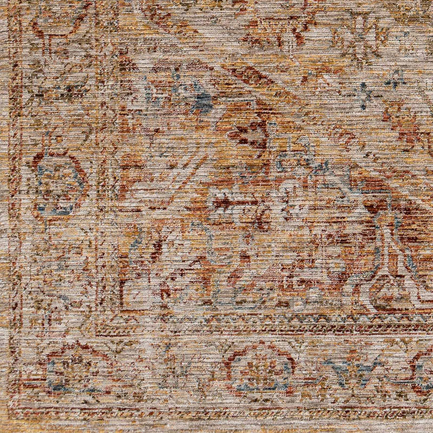 Sample Alois Rust Rich Textured Traditional Rug