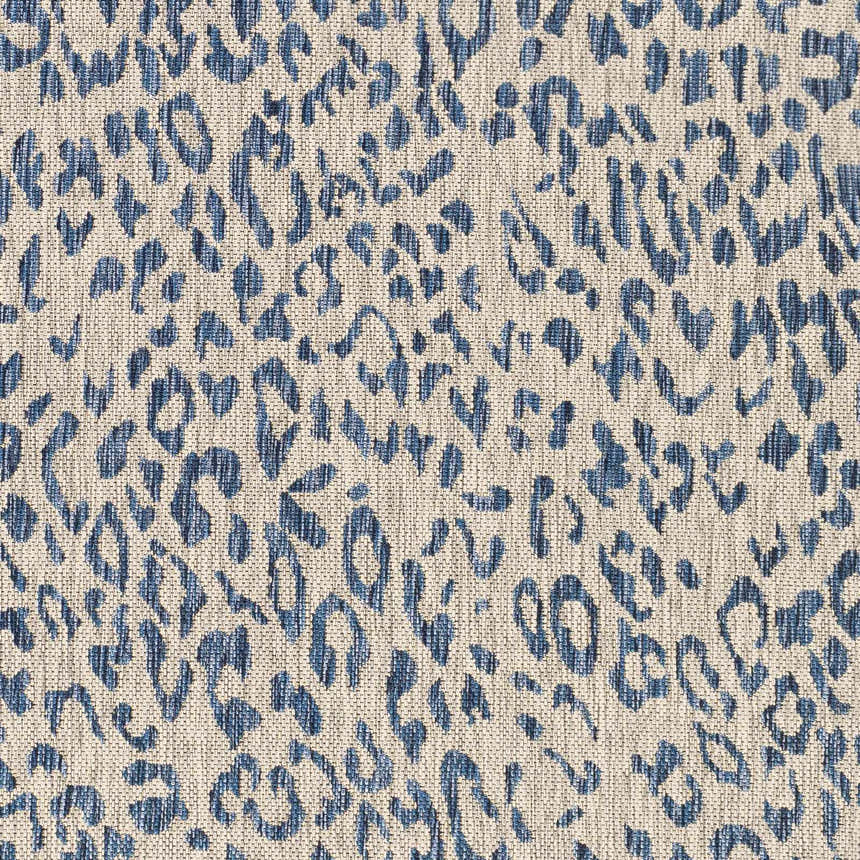 Sample Skipsea Blue Leopard Performance Rug