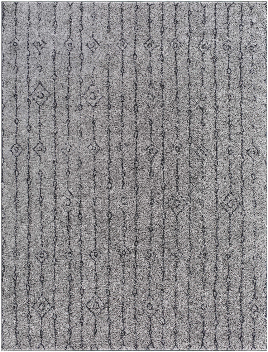 Demi Gray Washable Area Rug - Clearance