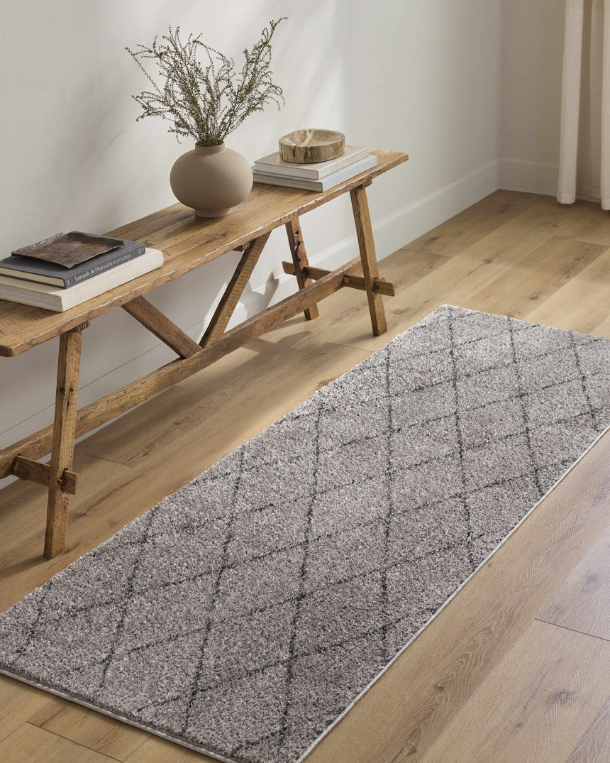 Deza Gray Washable Area Rug - Clearance