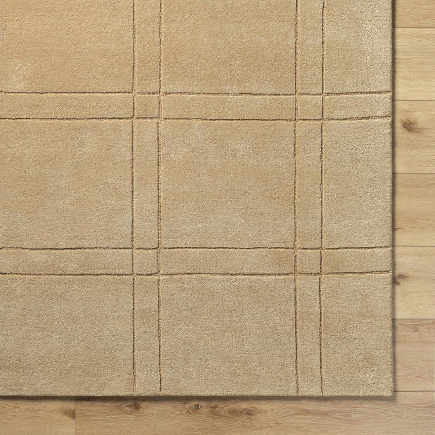 Made to Order Custom Size Sixto Tan Area Rug