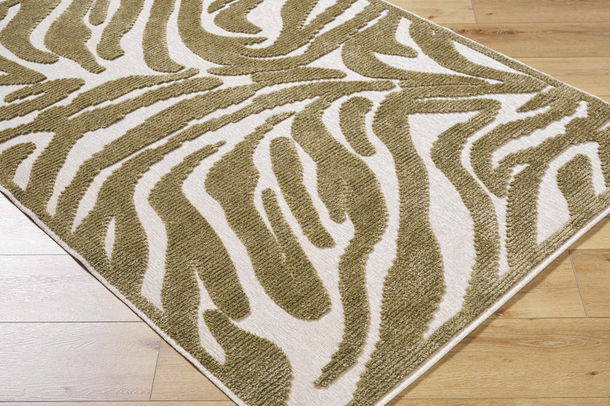 Keto Olive Washable Area Rug