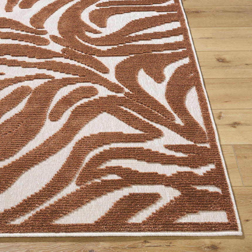 Keto Brown Washable Area Rug