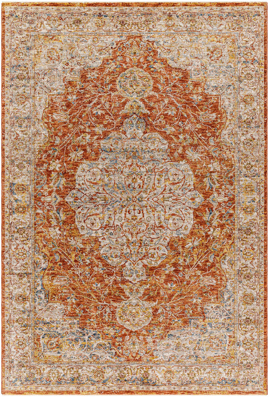 Sample Aman Rust Area Rug - Clearance
