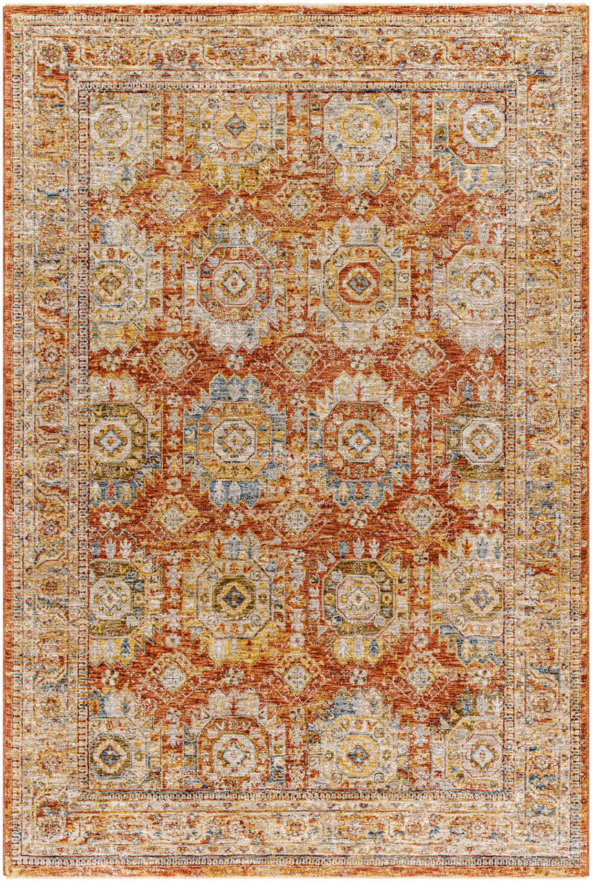 Sample Crescentia Rust Area Rug - Clearance