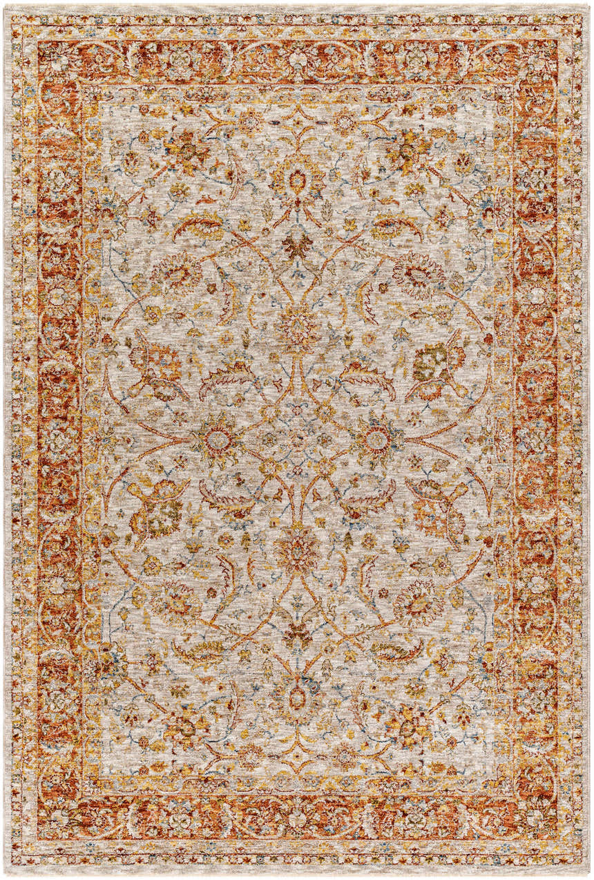 Sample Dyan Cream Textured Rug with Fringes