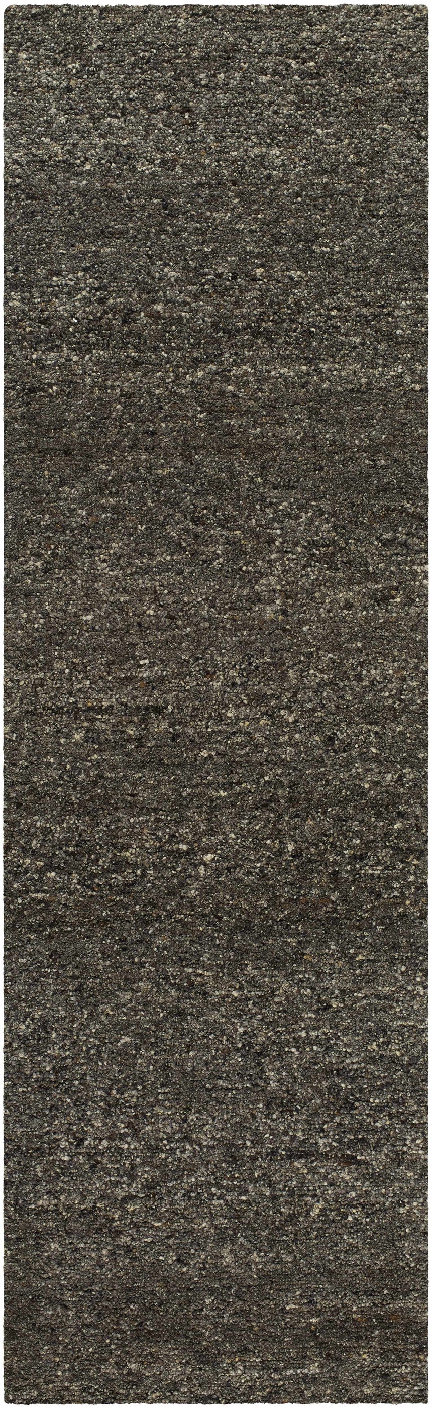Made to Order Custom Size Sevan Black Wool Area Rug