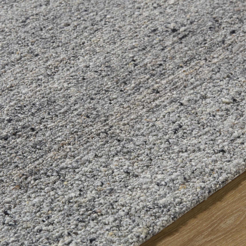 Made to Order Custom Size Sevan Gray Wool Area Rug