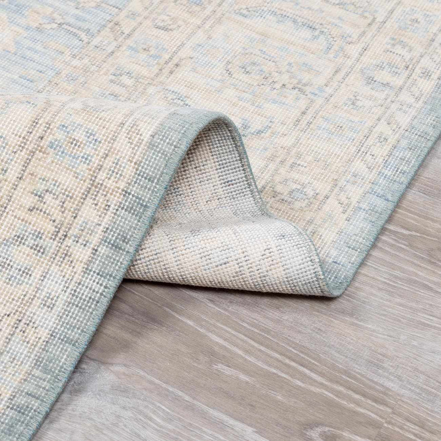 Navya Light Gray Luxe Hand Crafted Wool Area Rug