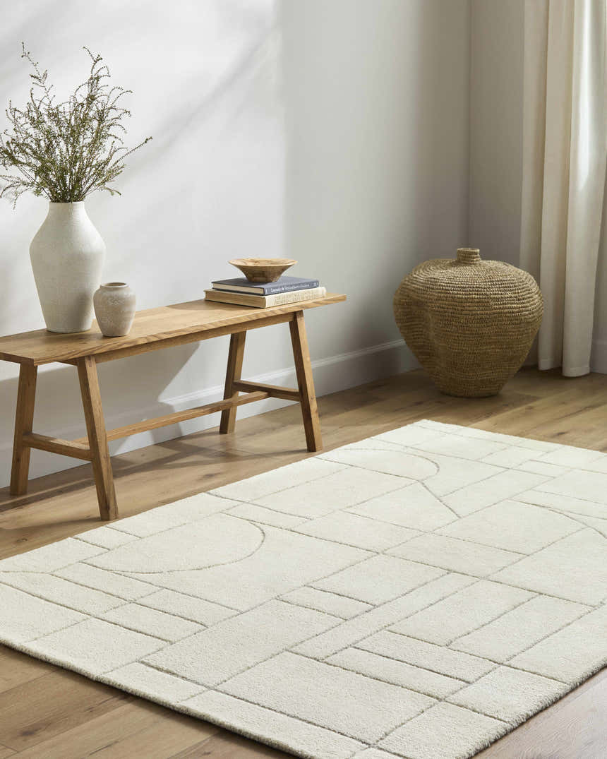 Made to Order Custom Size Fusao Off White Area Rug