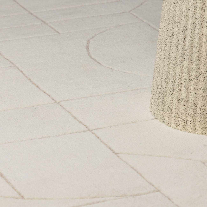 Fusao Beige Area Rug