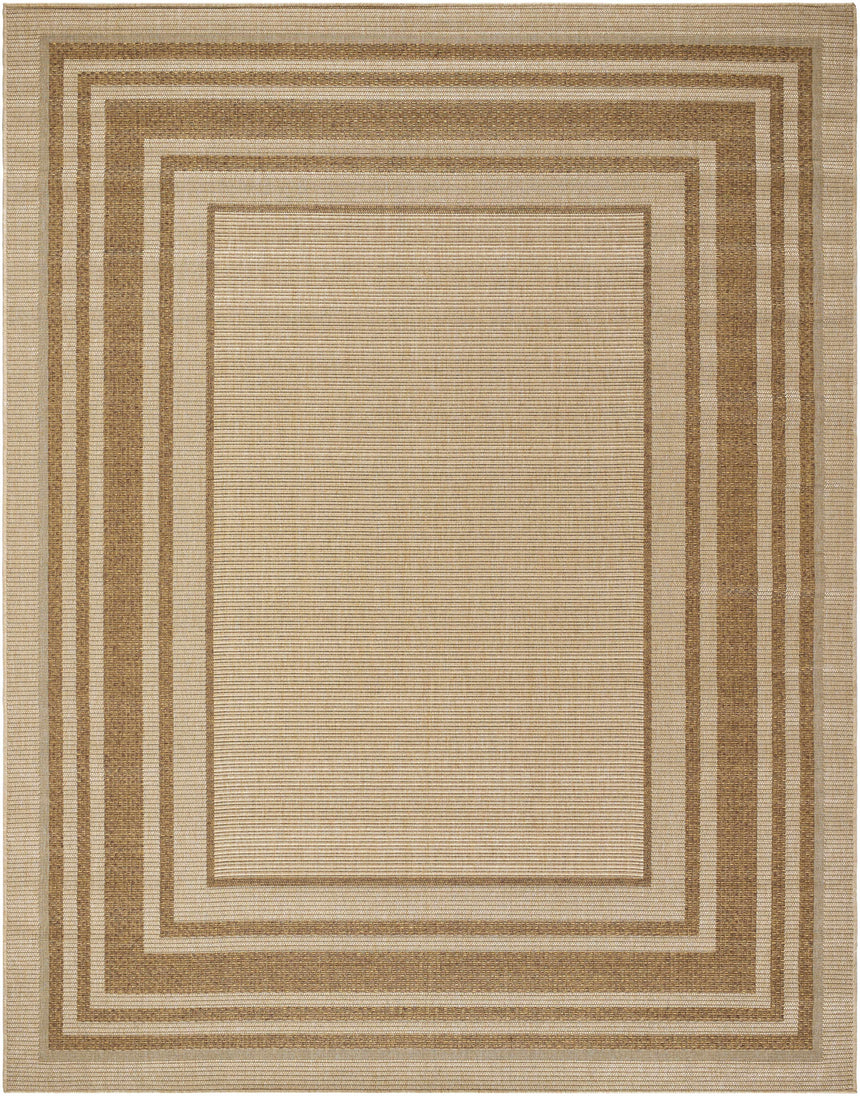 Isoko Bordered Faux Jute Rug